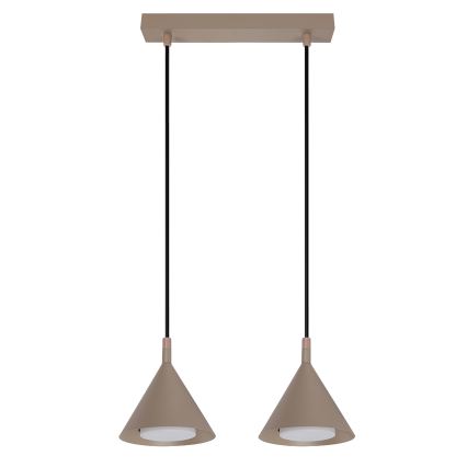 BRILAGI - LED Pakaramā lampa uz vada CONE DOUBLE 2xGX53/15W/230V bēša