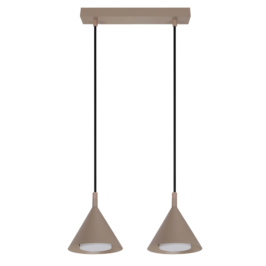 BRILAGI - LED Pakaramā lampa uz vada CONE DOUBLE 2xGX53/15W/230V bēša