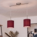 Brilagi - LED pakaramā lustra NUBILA uz kabeļa 2xE27/60W/230V pompejiska sarkana