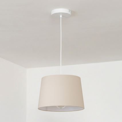 Brilagi - LED pakaramā lustra uz kabeļa CERIA 1xE27/40W/230V Ø 30 cm bēša