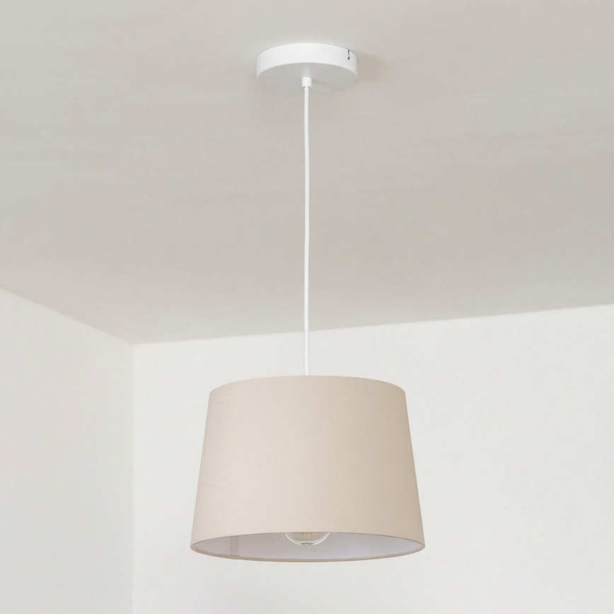 Brilagi - LED pakaramā lustra uz kabeļa CERIA 1xE27/40W/230V Ø 30 cm bēša