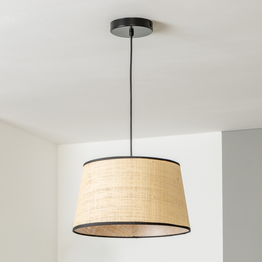 Brilagi - LED pakaramā lustra uz kabeļa CERIA 1xE27/40W/230V Ø 35 cm bēša