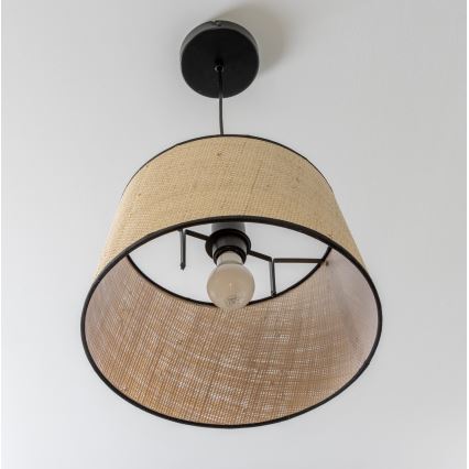 Brilagi - LED pakaramā lustra uz kabeļa CERIA 1xE27/40W/230V Ø 35 cm bēša