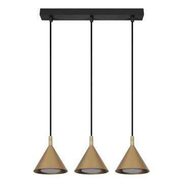 BRILAGI - LED Pakaramā lustra uz troses CONE TRIPLE 3xGX53/15W/230V zelta