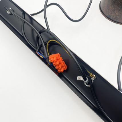 BRILAGI - LED pakaramā lustra uz troses RIDDY 4xE27/60W/230V miedzaina/patina