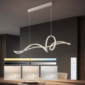Brilagi - LED pakaramais gaismeklis ar regulējamu spilgtumu uz troses SIGNATURE LED/55W/230V 3000-6000K 120x23 cm balts + tālvadības pults