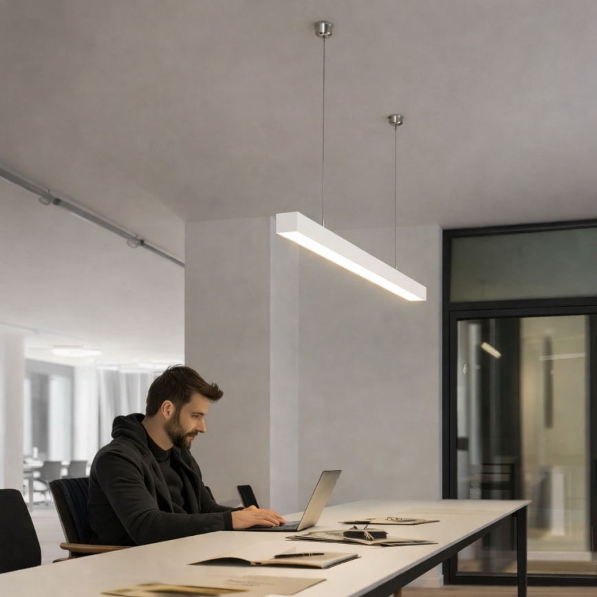 BRILAGI - LED karājamais gaismeklis FULLDAY LED/20/30/40W/230V 2700/4000/6000K 120 cm balts