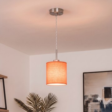 Brilagi - LED pakaramais gaismeklis NUBILA 1xE27/60W/230V Ø 14 cm, oranžs