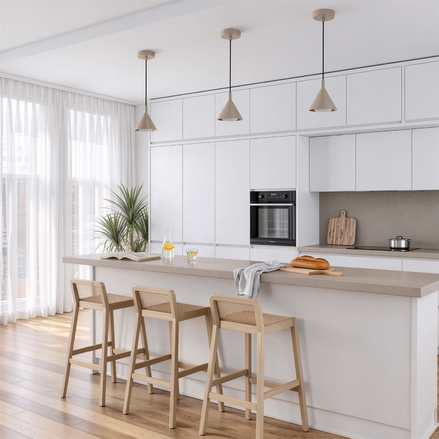BRILAGI - LED Pakaramais gaismeklis uz kabeļa CONE SINGLE 1xGX53/15W/230V bēšs