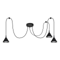 BRILAGI - LED Pakaramais gaismeklis uz troses CONE TRIPLE SPIDER 3xGX53/15W/230V melns