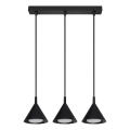 BRILAGI - LED Pakaramais lukturis ar vadu CONE TRIPLE 3xGX53/15W/230V melns