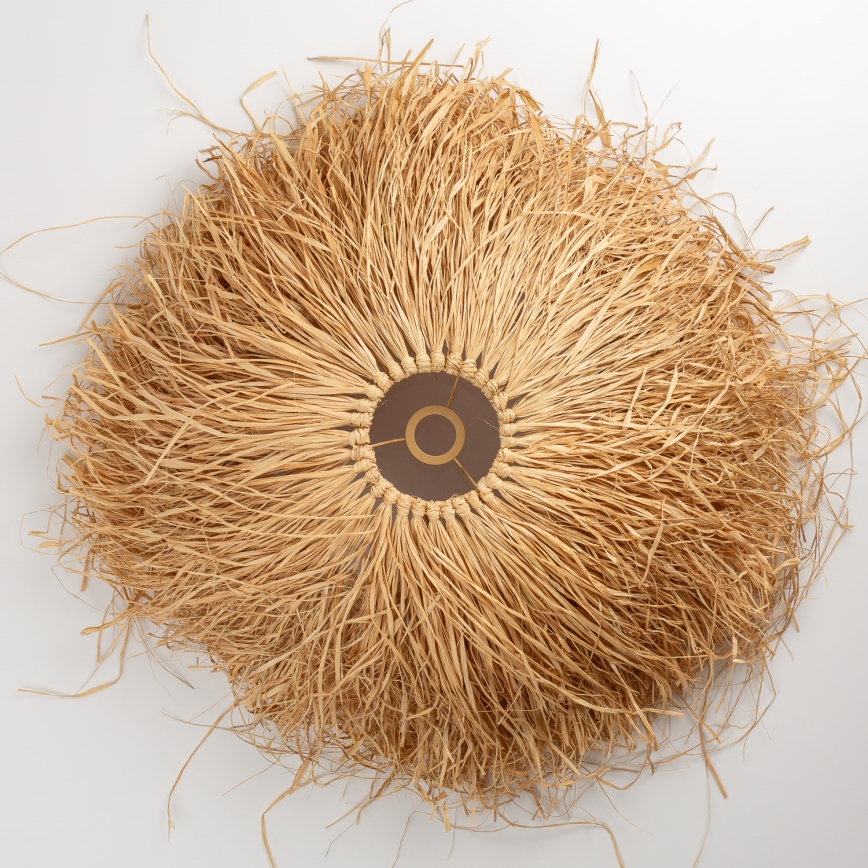 Brilagi - LED pakaramais lukturis uz vada CERIA BOHO, 1xE27/40W/230V, Ø 60 cm, rafija