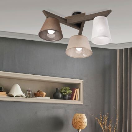 Brilagi - LED Virsmas lustra ANTHONY 3xE14/40W/230V ozola valrieksts