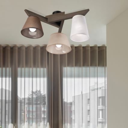 Brilagi - LED Virsmas lustra ANTHONY 3xE14/40W/230V ozola valrieksts