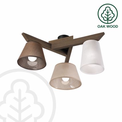 Brilagi - LED Virsmas lustra ANTHONY 3xE14/40W/230V ozola valrieksts