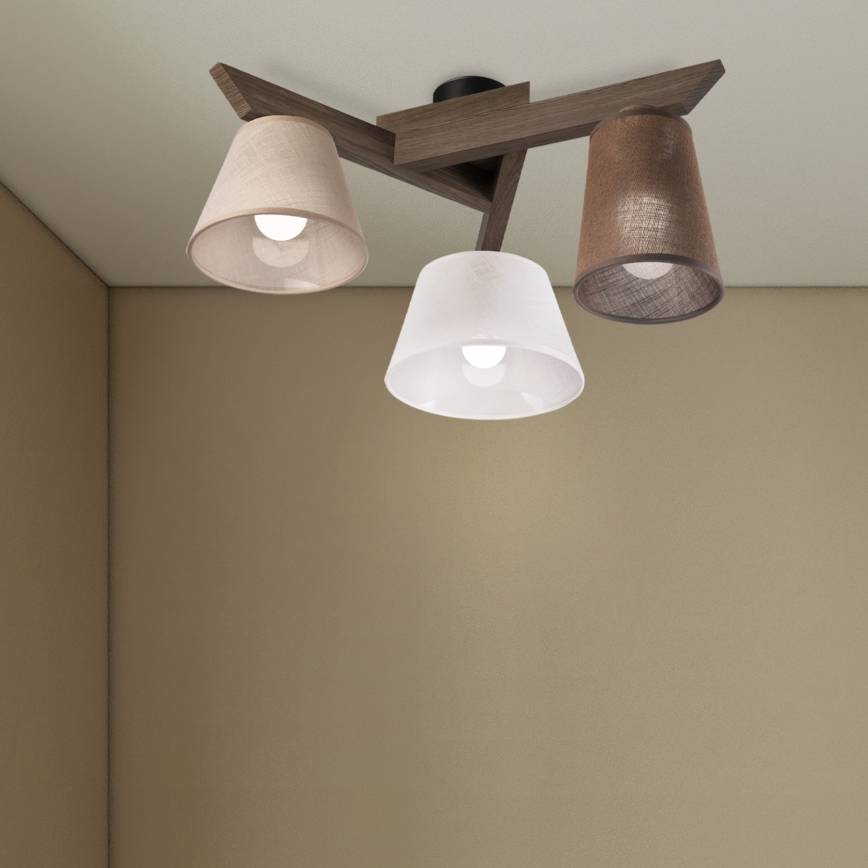 Brilagi - LED Virsmas lustra ANTHONY 3xE14/40W/230V ozola valrieksts