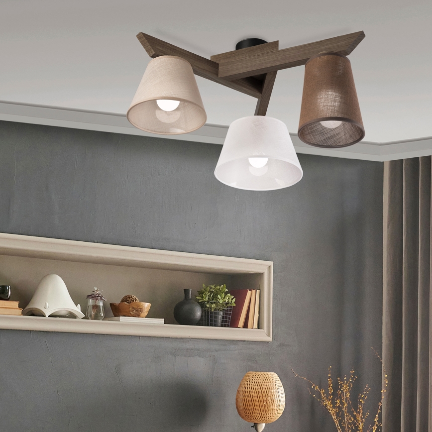 Brilagi - LED Virsmas lustra ANTHONY 3xE14/40W/230V ozola valrieksts
