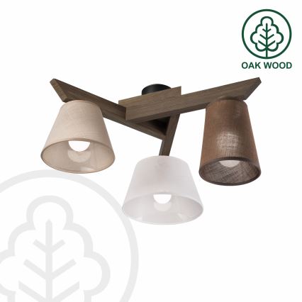 Brilagi - LED Virsmas lustra ANTHONY 3xE14/40W/230V ozola valrieksts
