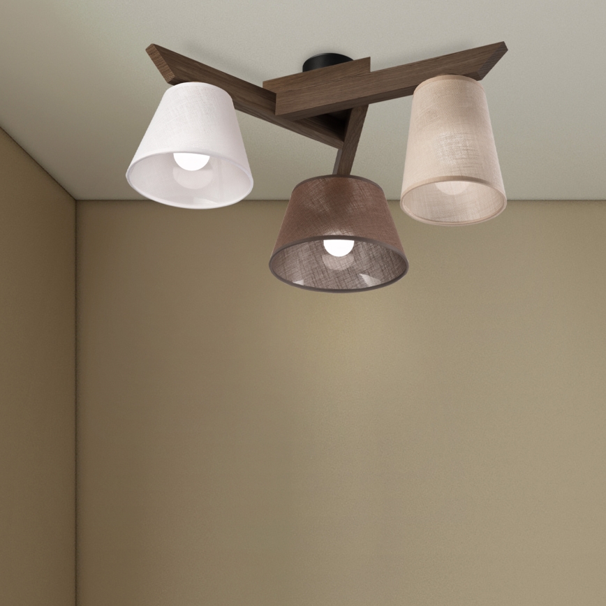 Brilagi - LED Virsmas lustra ANTHONY 3xE14/40W/230V ozola valrieksts