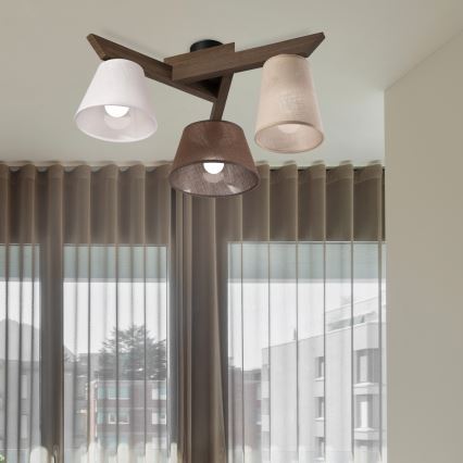 Brilagi - LED Virsmas lustra ANTHONY 3xE14/40W/230V ozola valrieksts