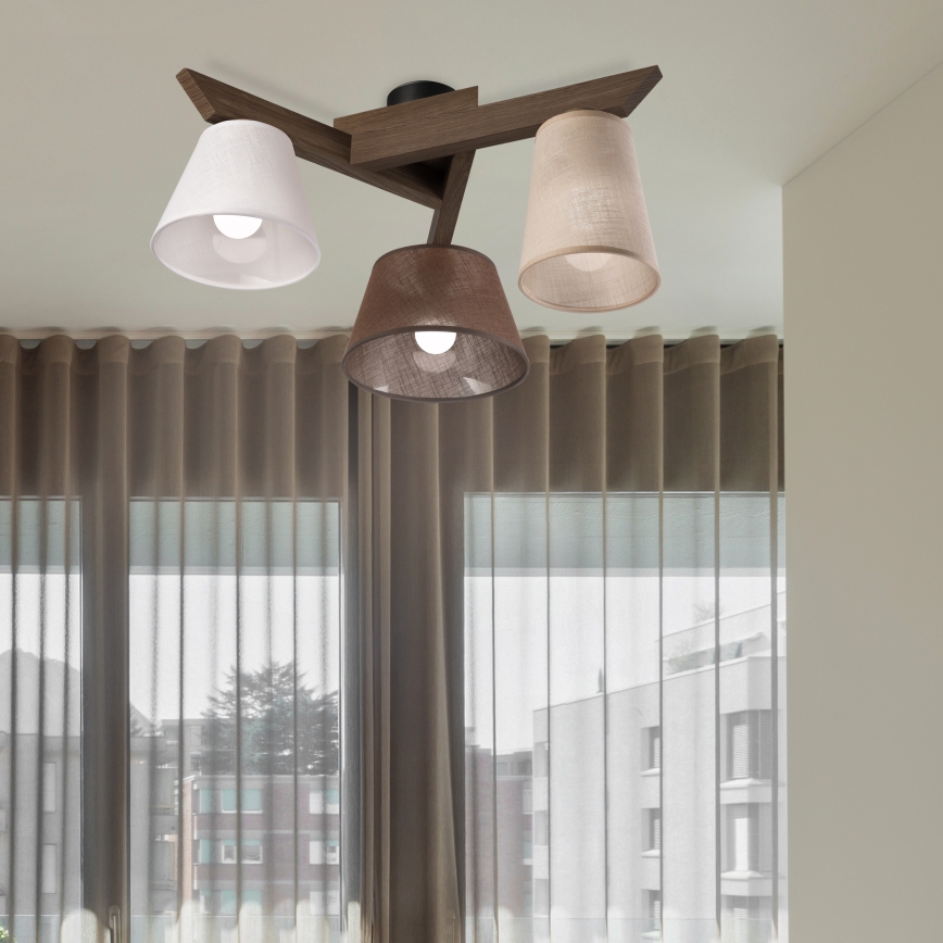 Brilagi - LED Virsmas lustra ANTHONY 3xE14/40W/230V ozola valrieksts