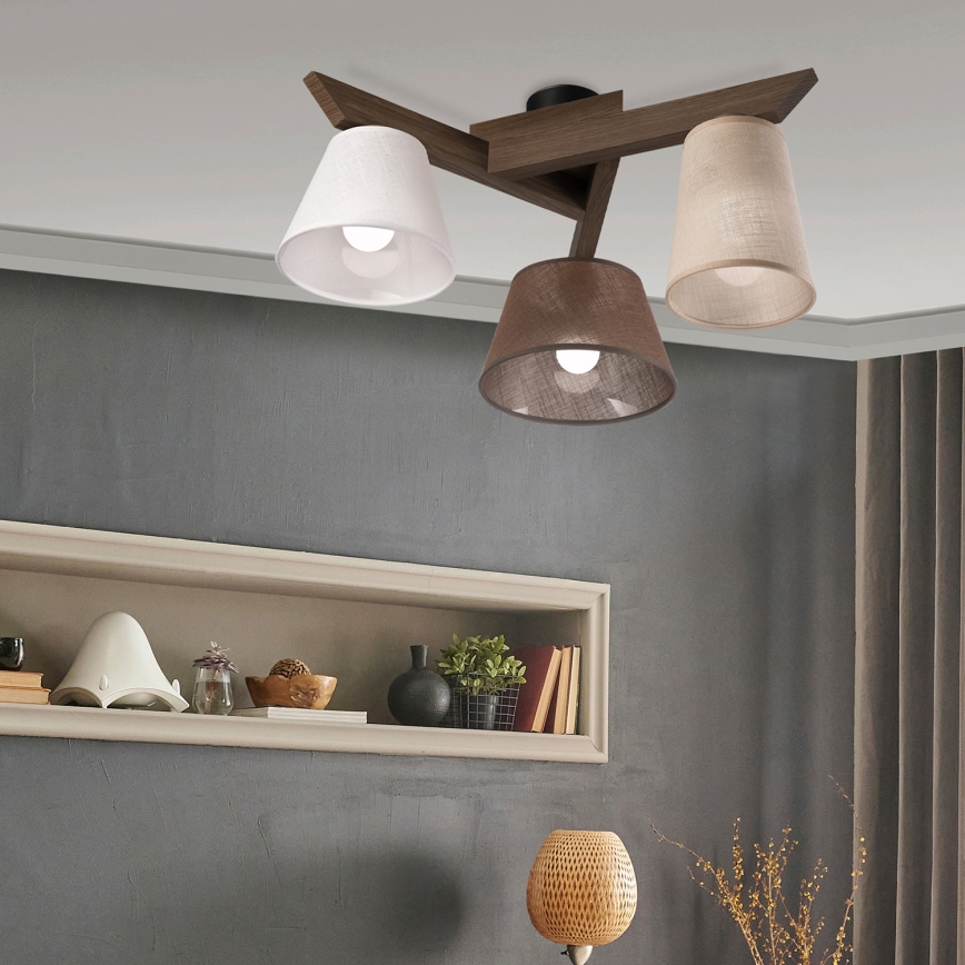 Brilagi - LED Virsmas lustra ANTHONY 3xE14/40W/230V ozola valrieksts