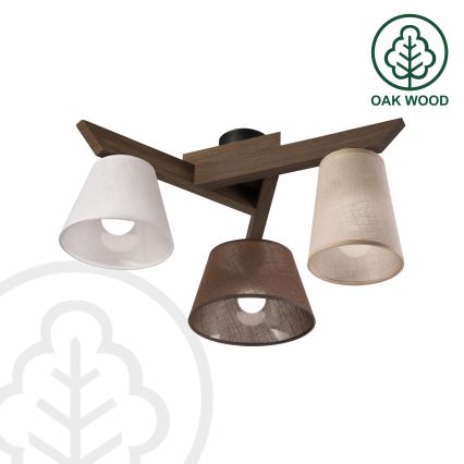 Brilagi - LED Virsmas lustra ANTHONY 3xE14/40W/230V ozola valrieksts