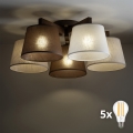 BRILAGI - LED pieglaistā griestu lampa LATTE 5xE27/15W/230V priede/miks