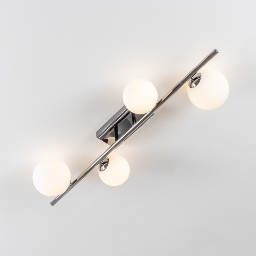 Brilagi - LED pieglaustā griestu lampa MILLA 4xG9/3W/230V melna hroma/balta