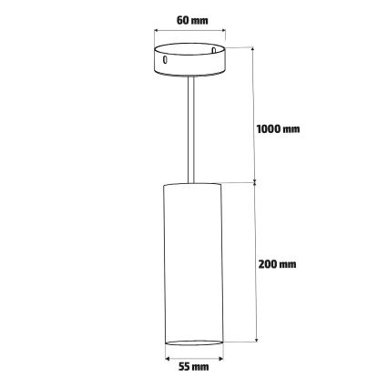 Brilagi - LED RGBW regulējama pakaramā lampa uz kabeļa SELE 1xGU10/4,8W/230V 3000K balta + tālvadības pults