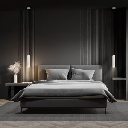 Brilagi - LED RGBW regulējama pakaramā lampa uz kabeļa SELE 1xGU10/6W/230V 3000K balta + tālvadības pults