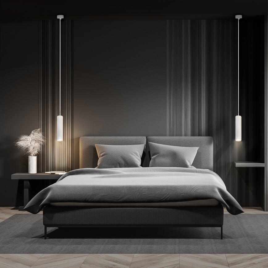 Brilagi - LED RGBW regulējama pakaramā lampa uz kabeļa SELE 1xGU10/6W/230V 3000K balta + tālvadības pults