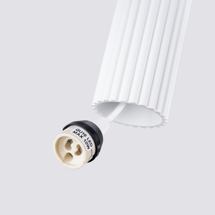 Brilagi - LED piekaramā lampa uz troses CRESTO 1xGU10/10W/230V balta