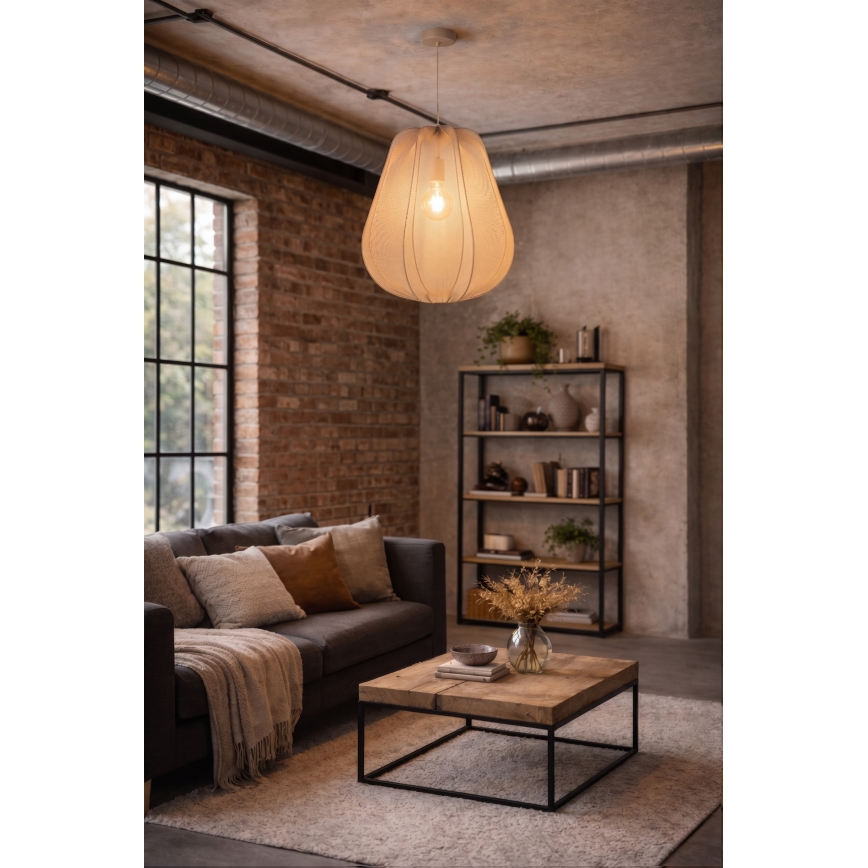 Brilagi - LED piekaramā lustra ARVEN 1xE27/8W/230V Ø 37 cm bēša