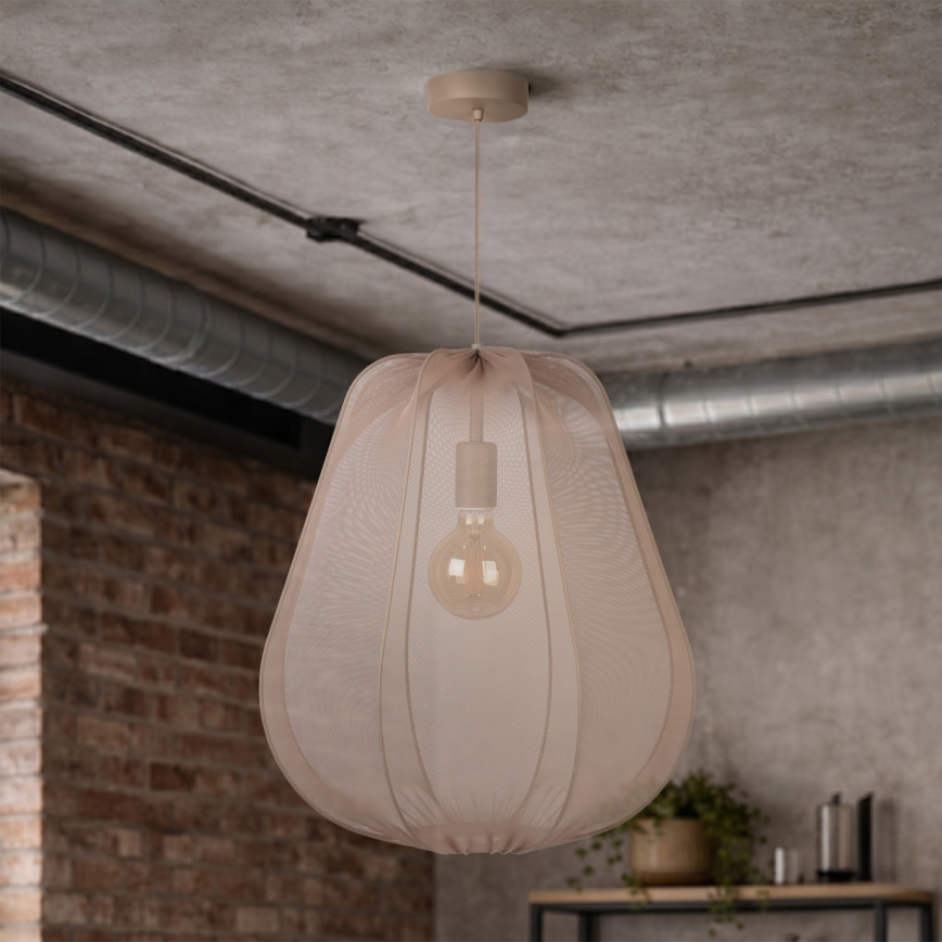Brilagi - LED piekaramā lustra ARVEN 1xE27/8W/230V Ø 37 cm bēša