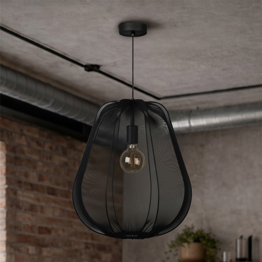 Brilagi - LED piekaramā lustra ARVEN 1xE27/8W/230V Ø 37 cm melna