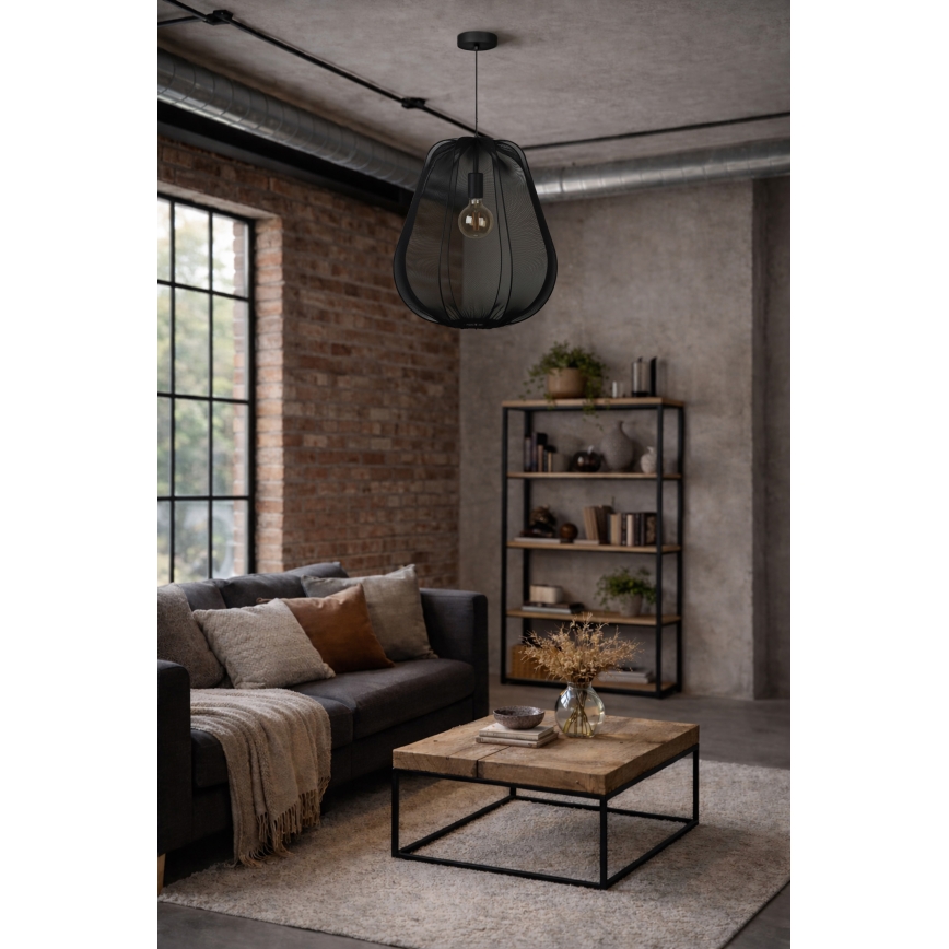Brilagi - LED piekaramā lustra ARVEN 1xE27/8W/230V Ø 37 cm melna