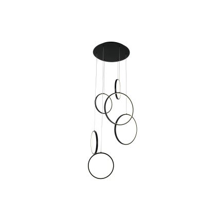 Brilagi - LED piekaramā lustra ECHO LED/80W/230V 4000K Ø 50 cm melna