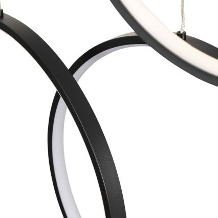 BRILAGI - LED piekaramā lustra ECHO LED/80W/230V 4000K Ø 50 cm melna