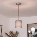 Brilagi - LED piekaramā lustra NUBILA 1xE27/60W/230V Ø 14 cm sarkana/gaiši pelēka