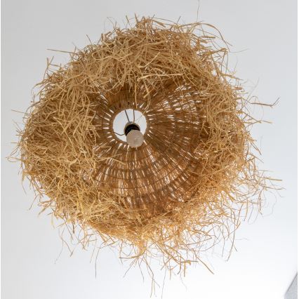 Brilagi - LED piekaramā lustra uz troses CERIA BOHO 1xE27/40W/230V Ø 60 cm rafija