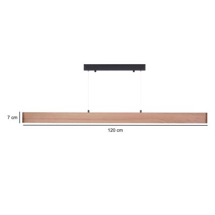 BRILAGI - LED piekaramā lustra uz troses GARDALINE LED/90W/230V ozols