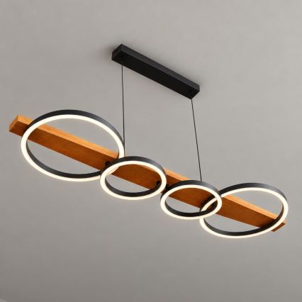 BRILAGI - LED piekaramā lustra uz troses PLANK LED/35W/230V 4000K 30x100 cm, koka