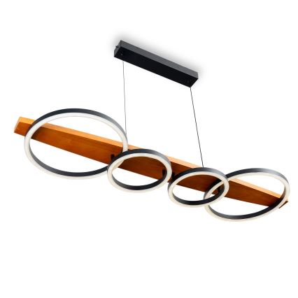 BRILAGI - LED piekaramā lustra uz troses PLANK LED/35W/230V 4000K 30x100 cm, koka
