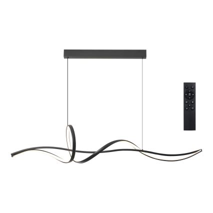 BRILAGI - Regulējama LED lustra uz kabeļa SIGNATURE LED/55W/230V 3000-6000K 120x23 cm melna + ar tālvadības pulti