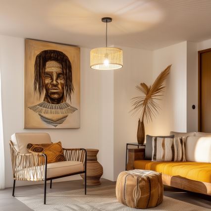 Brilagi - LED piekarināma lampa CERIA BOHO 1xE27/40W/230V Ø 40 cm bambuss