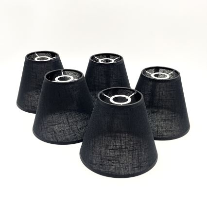 Brilagi - LED Virsmas lustra ANTHONY 5xE14/40W/230V ozola valrieksts/melna