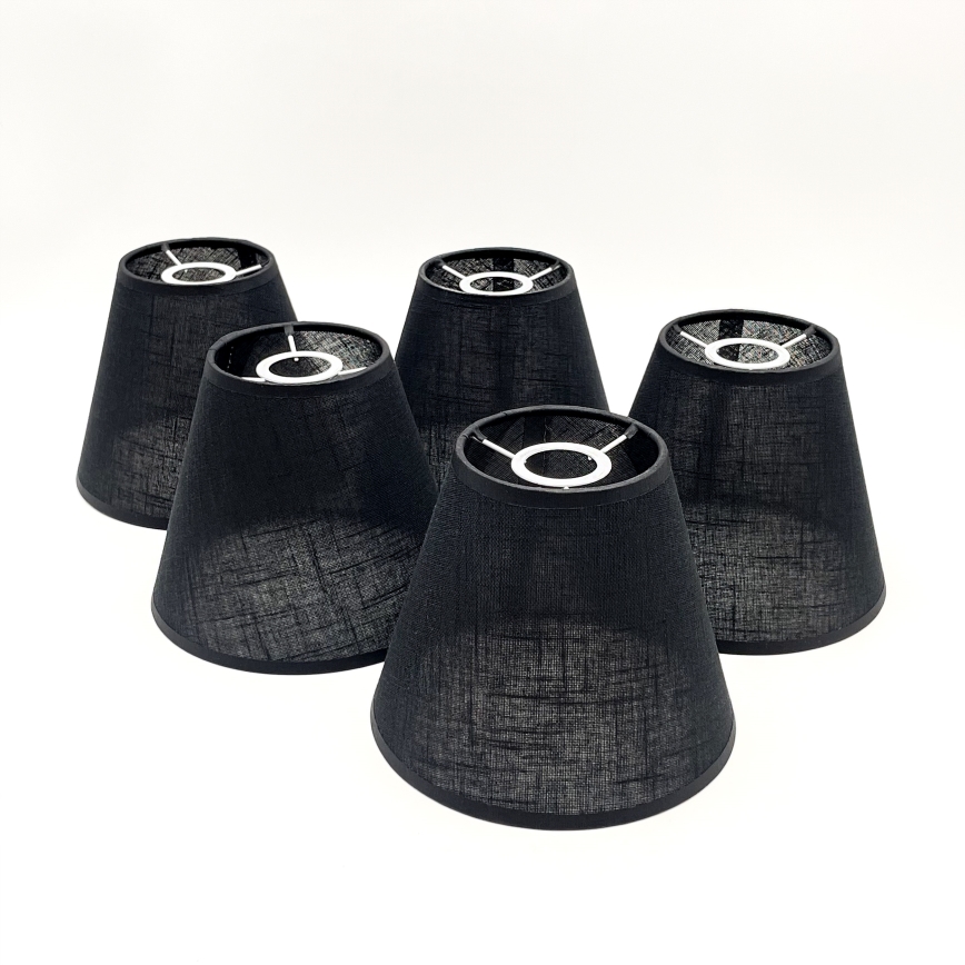 Brilagi - LED Virsmas lustra ANTHONY 5xE14/40W/230V ozola valrieksts/melna