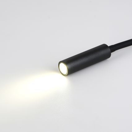 Brilagi - LED Pielāgojama sienas lampa ar USB portu MAYA LED/3W/230V 4000K melna