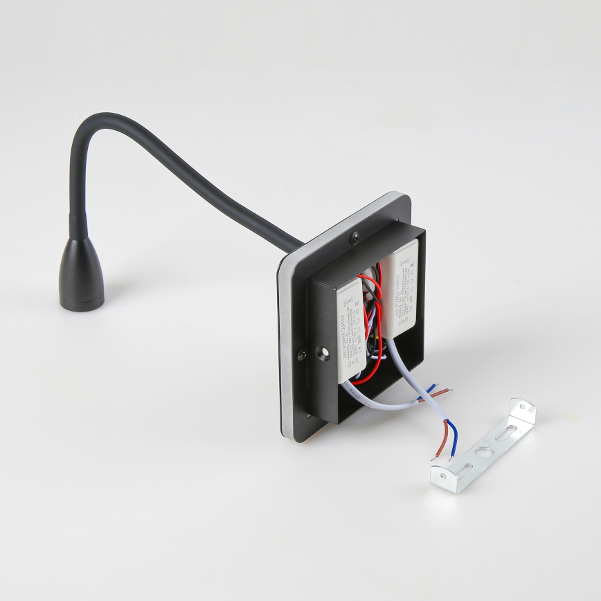 Brilagi - LED Pielāgojama sienas lampa MAYA Double LED/4W/230V + LED/3W melna
